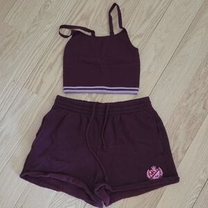 Victoria Secret PINK Burgundy Intimate Set